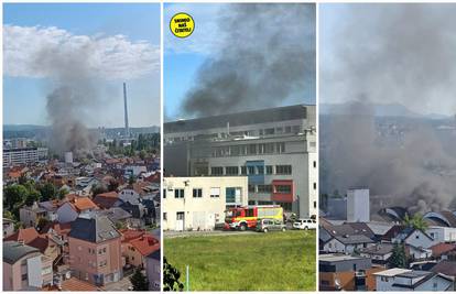 VIDEO Gusti dim u Zagrebu, gori tiskara na Trešnjevci: 'Vidio sam samo dim i vatrogasce'