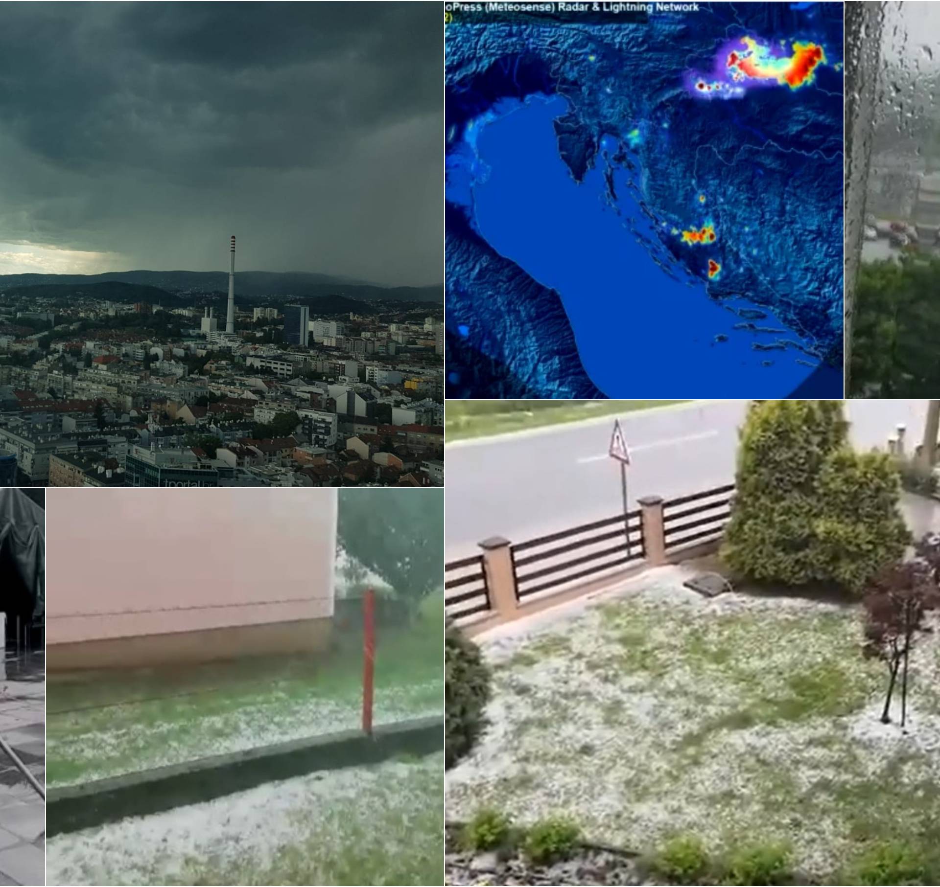 Olujno nevrijeme u Hrvatskoj: Kišu i tuču popratio jaki vjetar