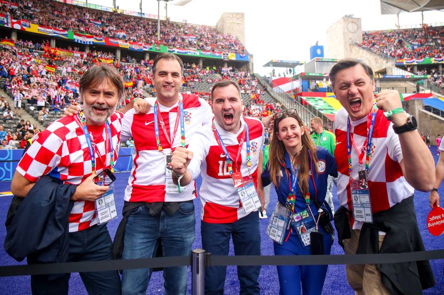 Berlin: Navijači se okupljaju na Olimpijskom stadionu uoči susreta između Španjolske i Hrvatske