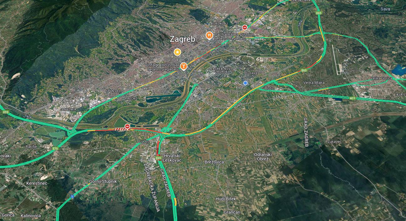 FOTO Kilometarska kolona na autocesti: Gužva na Lučkom, zastoj na A2, radovi na A3...