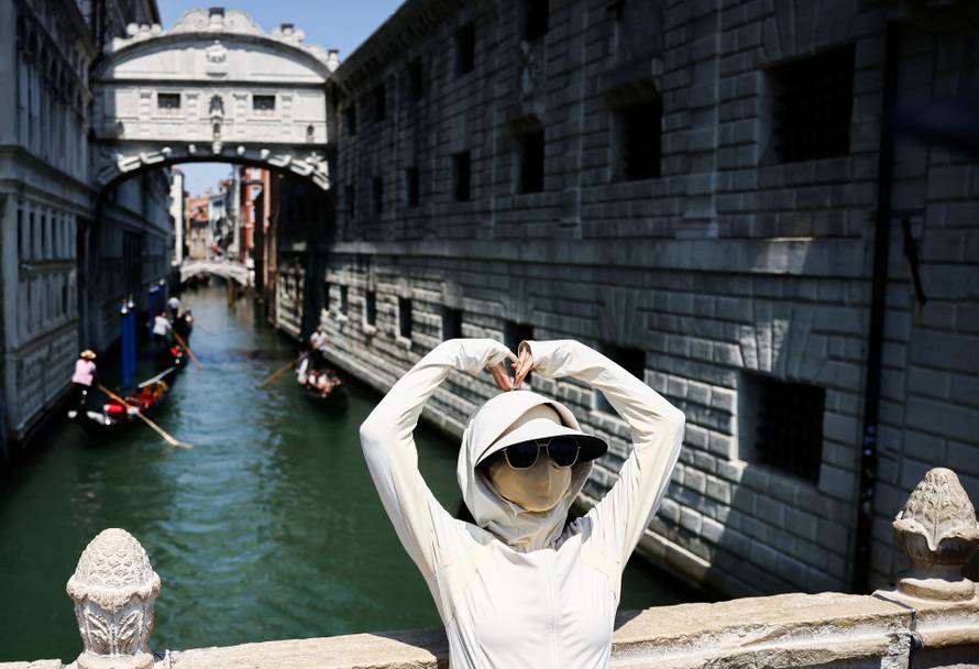 Venice ahead of the expected wedding of Amazon founder Jeff Bezos and Lauren Sanchez