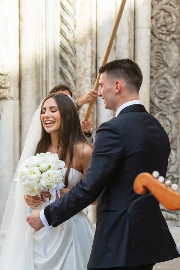 ARHIVA - 2022. Zadar: Vjenčanje Dominika Livakovića i njegove odabranice Helene Matić