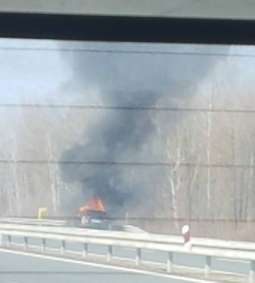 Buktinja na A3 kod Novske: Citroen je u potpunosti izgorio