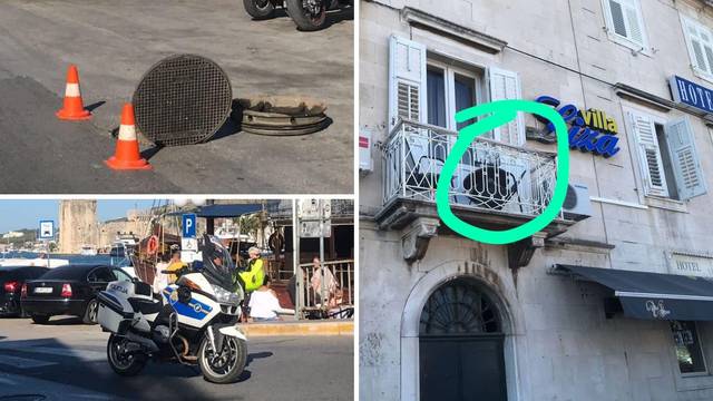 Nevjerojatne scene iz Trogira: Šaht eksplodirao i odletio kao leteći tanjur na balkon hotela
