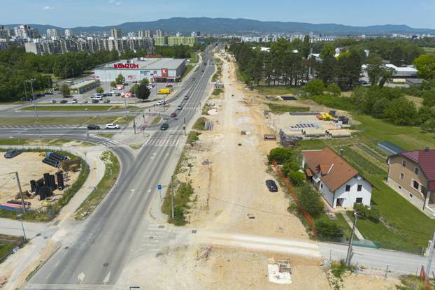 Zagreb: Radovi u Sarajevskoj snimljeni iz zraka