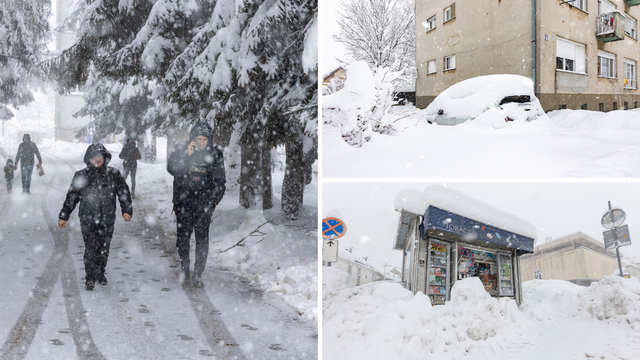 FOTO Snijeg zameo Gorski kotar, palo ga je čak 70 centimetara