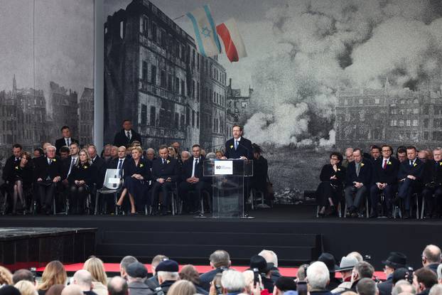 Commemoration of the 80th anniversary of the Warsaw Ghetto Uprising, in Warsaw