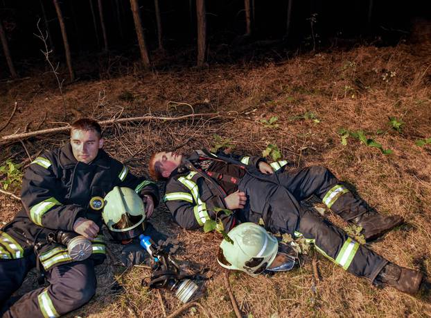 Forest fire in South Brandenburg