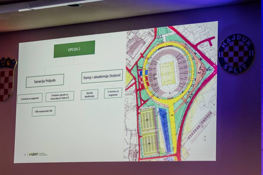 Split: Na Poljudu predstavljena Studija izvodljivosti projekta "Nogometni stadion i kamp u Splitu"