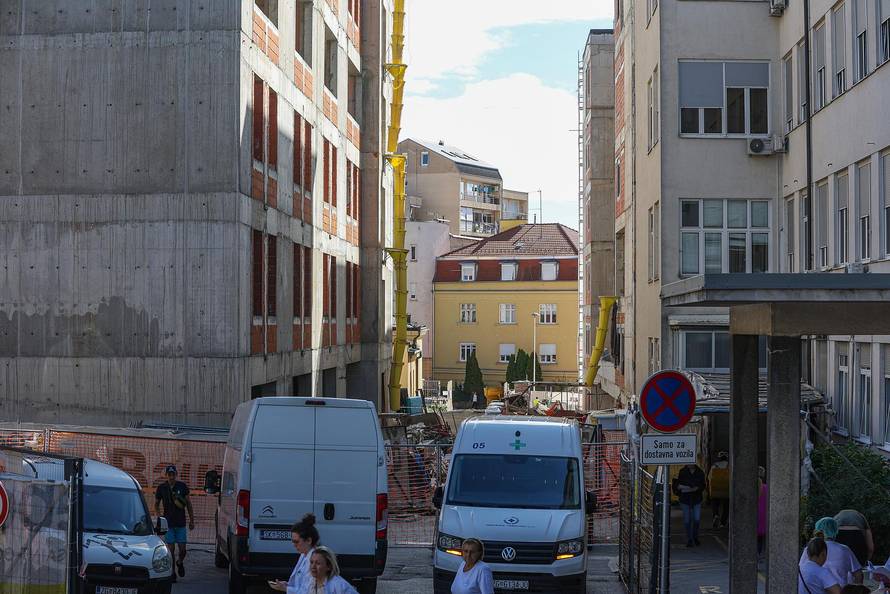 Zagreb: Građevinski radovi na KBC Sestre milosrdnice 