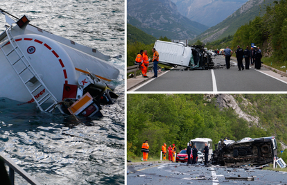 Sudarili se cisterna i kombi kod Mostara: Vozača cisterne traže u Neretvi, iz kombija 7 ozlijeđenih