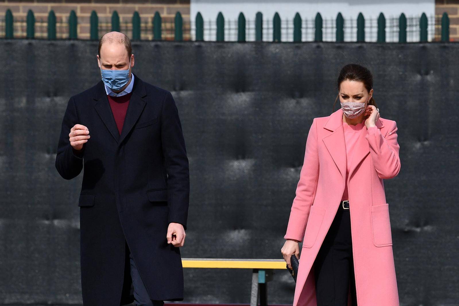 Britain's Prince William and Catherine, Duchess of Cambridge visit to School 21 in London