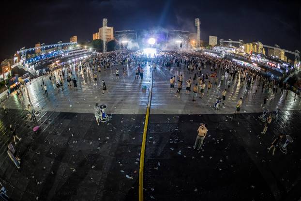 Split: Kiša na završetku Ultra festivala