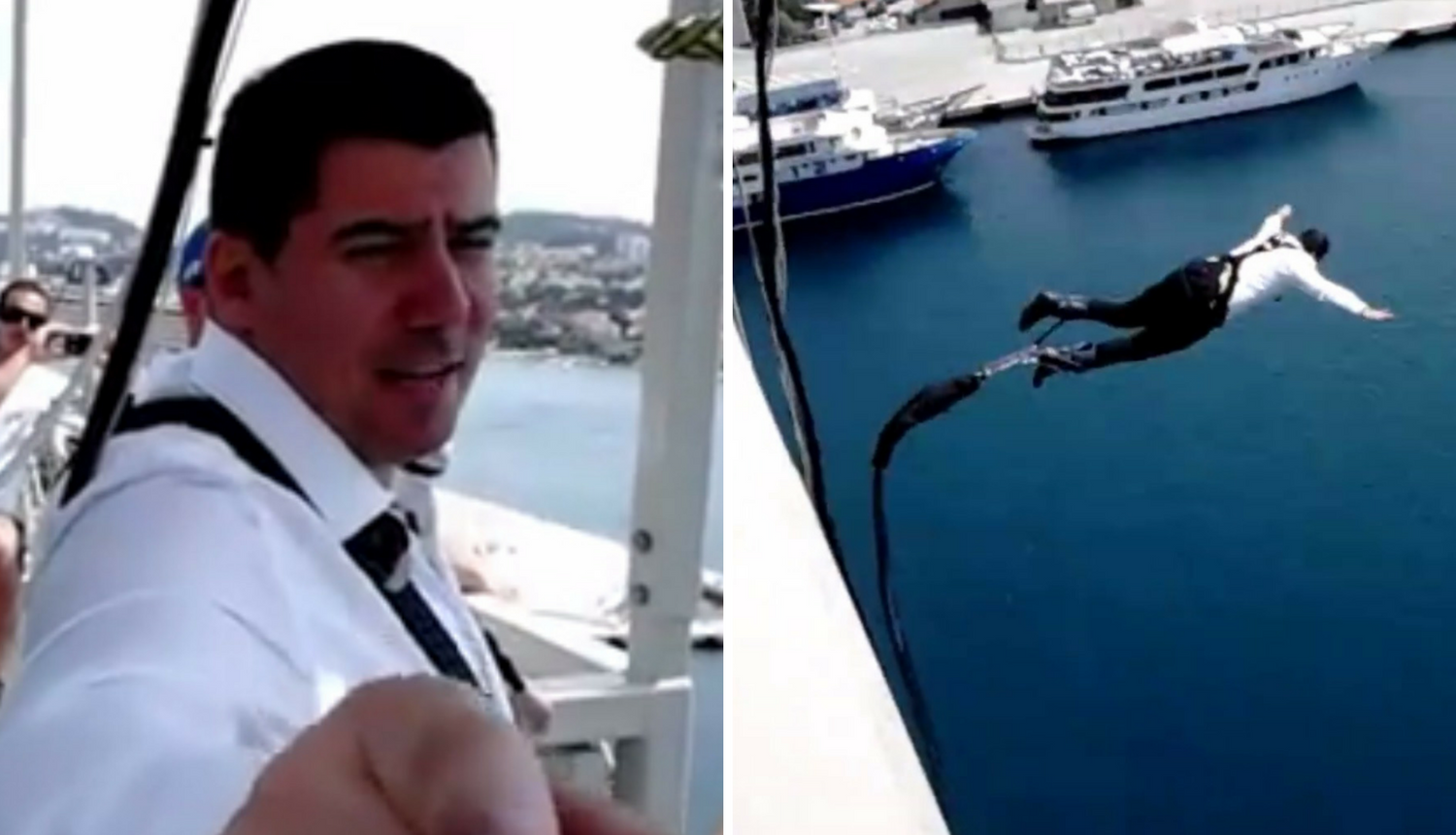 Spreman na odvažne poteze: Nikola Grmoja skočio s mosta