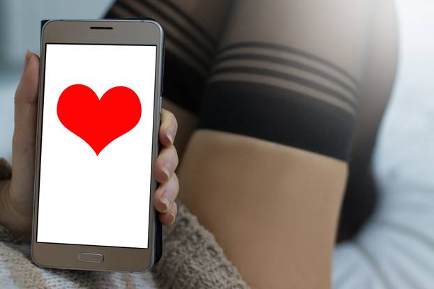 woman with mobile phone, dating