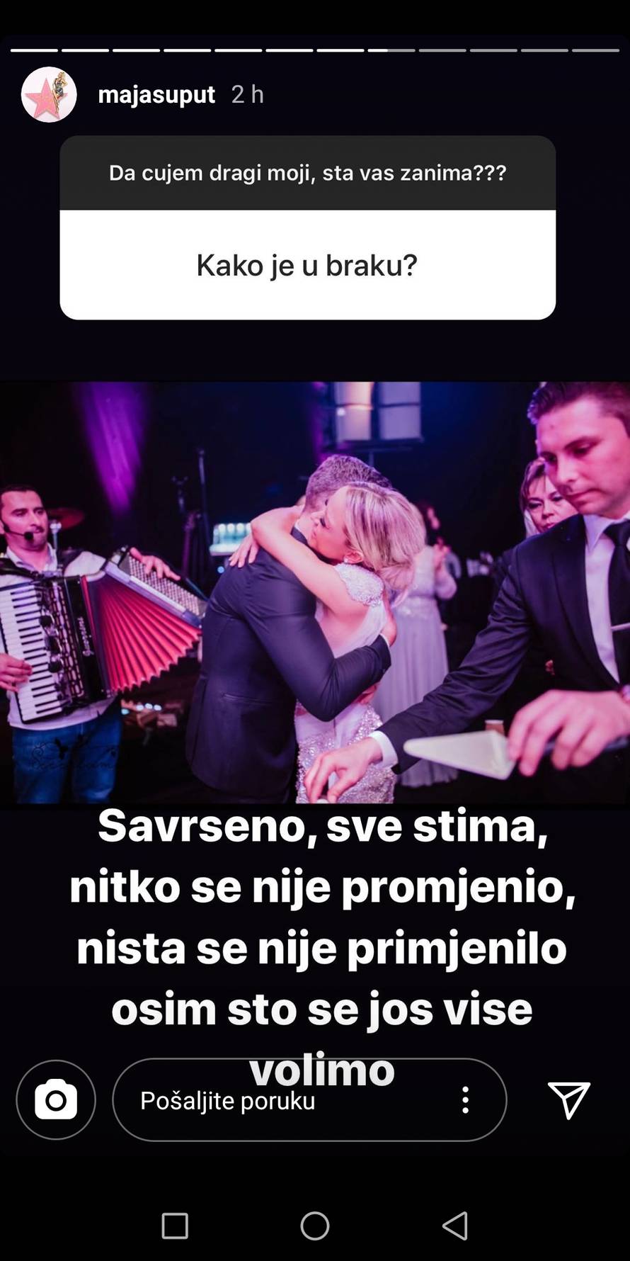 Šuput se 'pohvalila': U mom braku je savršeno i sve štima