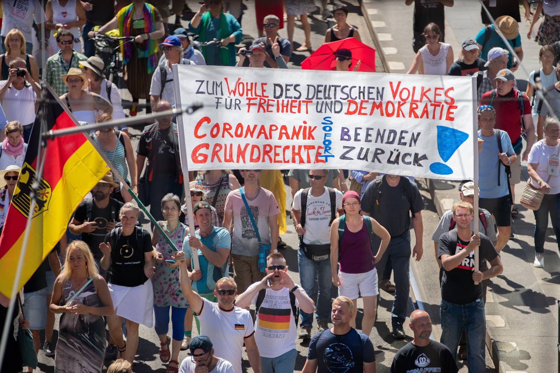 Demonstration against corona measures in Berlin