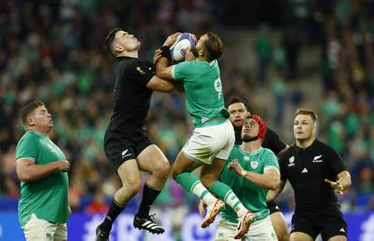 Ragbijaši Novog Zelanda izbacili Irsku, u prva dva četvrtfinala južnjaci bolji od Europljana...