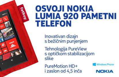 Osvoji pametni telefon, Nokiju Lumia 920!