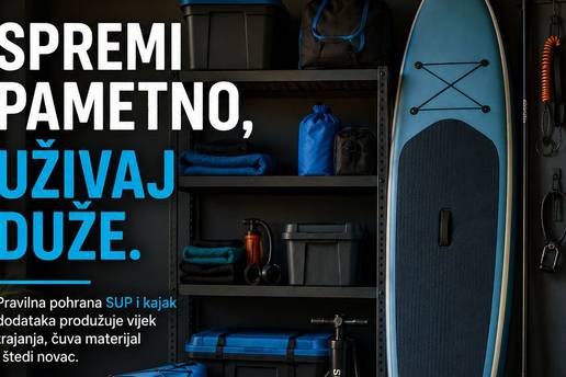 Oprema za pohranu SUP i kajak dodataka