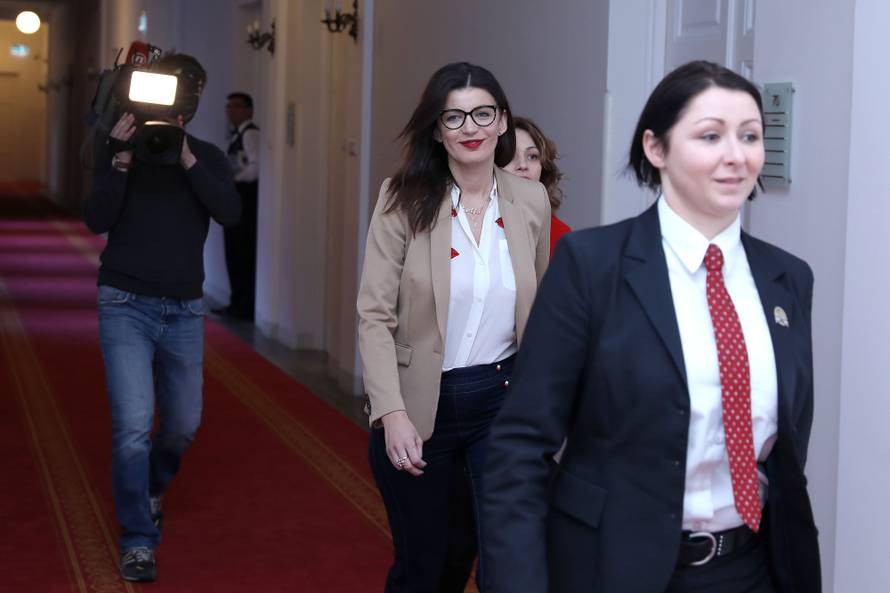 Zagreb: Josipa Rimac doÅ¡la u prostorije kluba zastupnika MOST-a