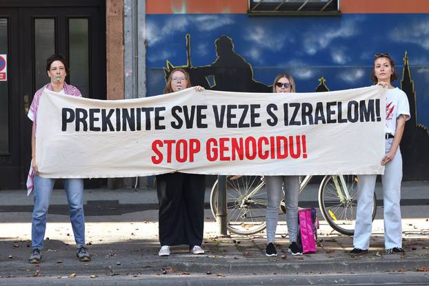 Zagreb: Propalestinski prosvjed ispred Sabora