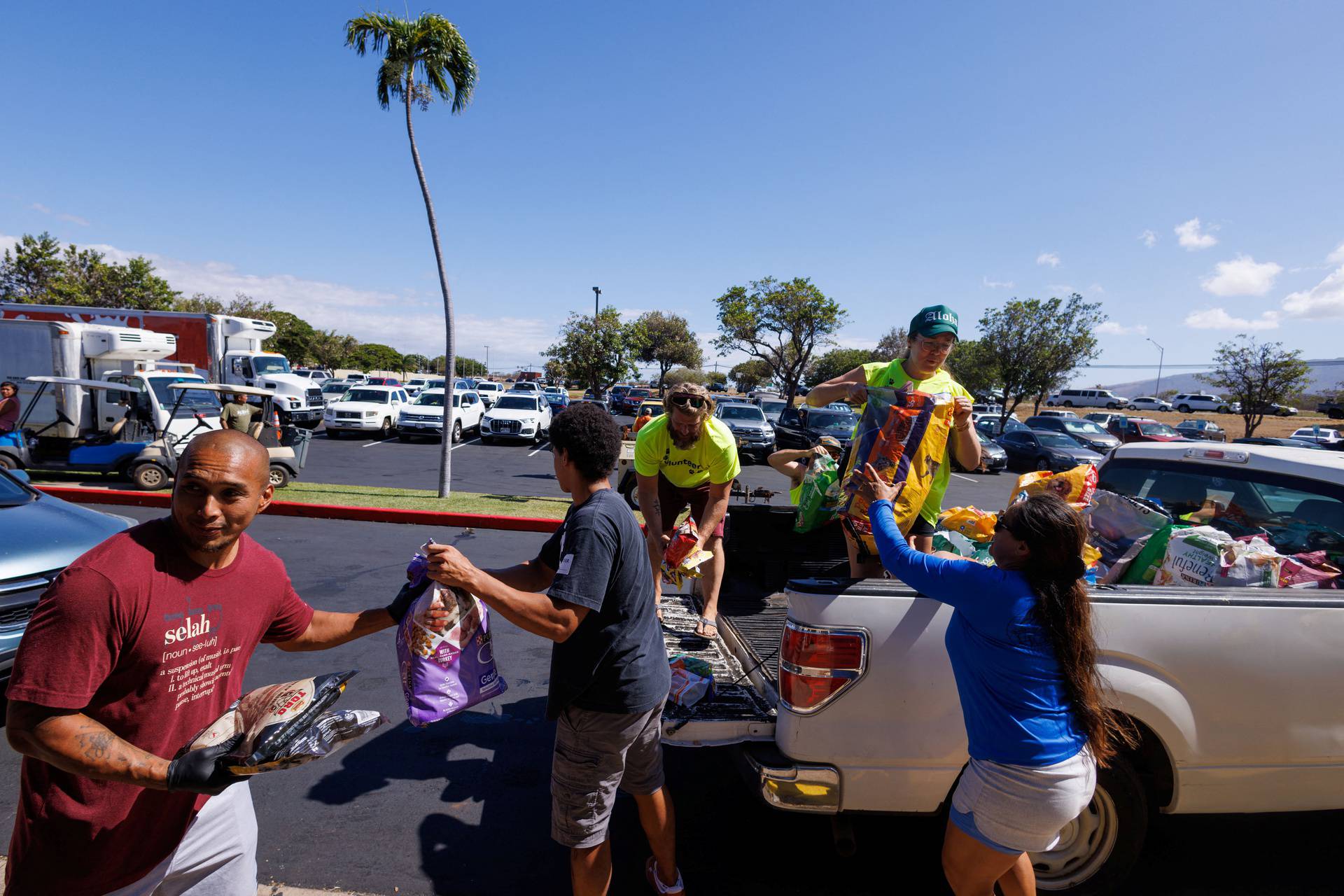 Aftermath of the wildfires in Lahaina