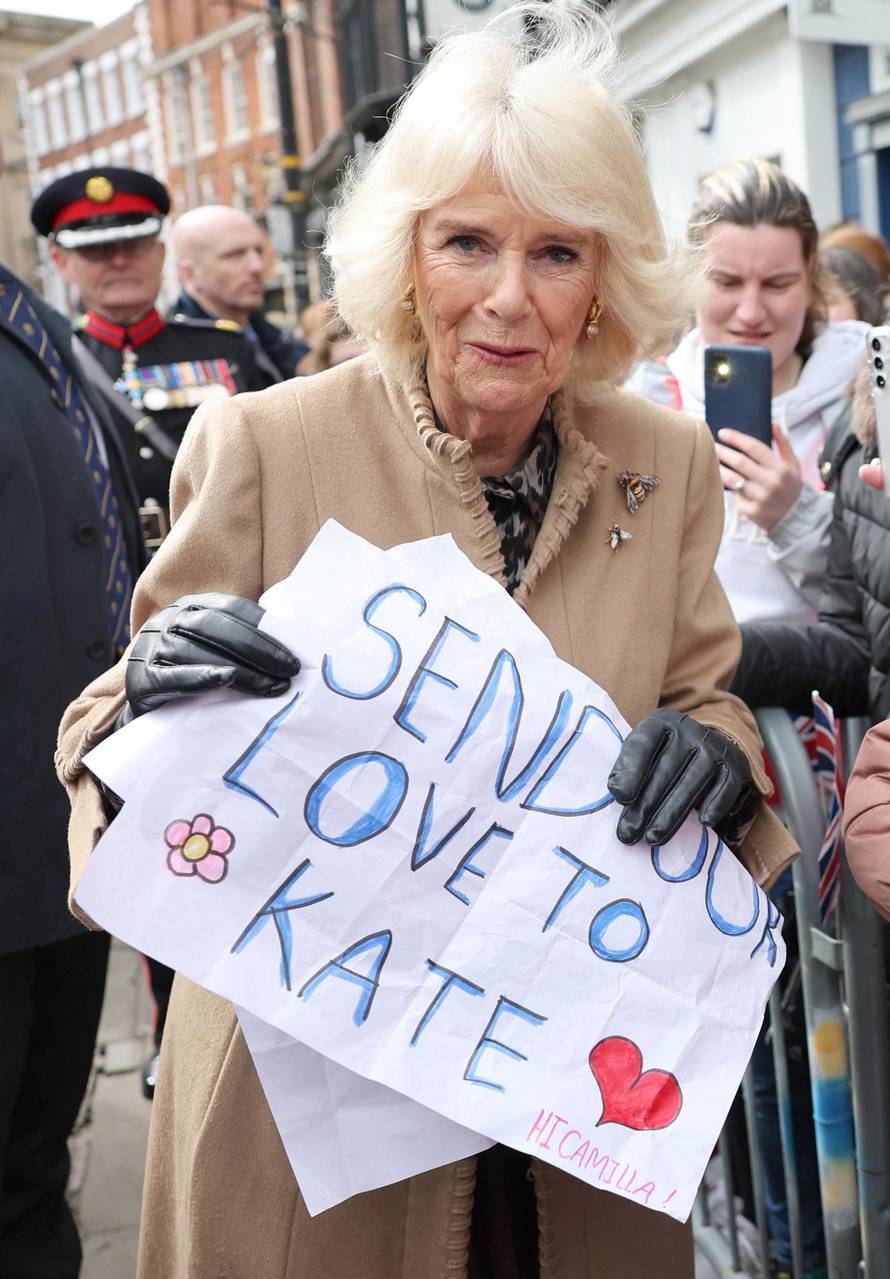 Britain's Queen Camilla visits Shrewsbury