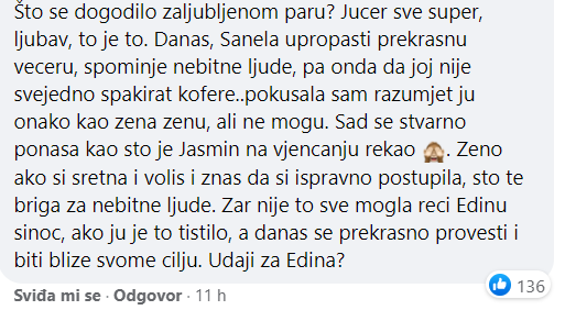 Gledatelji 'Braka na prvu' ljutiti na Sanelu: 'Razotkrila se u dvije rečenice i upropastila večeru...'