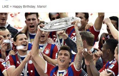Navijači 225.000 puta 'lajkali' Bayernovu čestitku Mandži