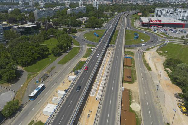 Zagreb: Radovi u Sarajevskoj snimljeni iz zraka