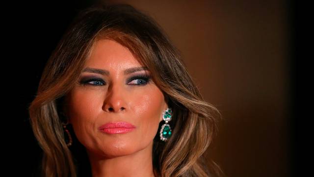 FILE PHOTO --  First Lady Melania Trump and U.S. President Donald Trump (not pictured) attend the 60th Annual Red Cross Gala at Mar-a-Lago club in Palm Beach, Florida, U.S.