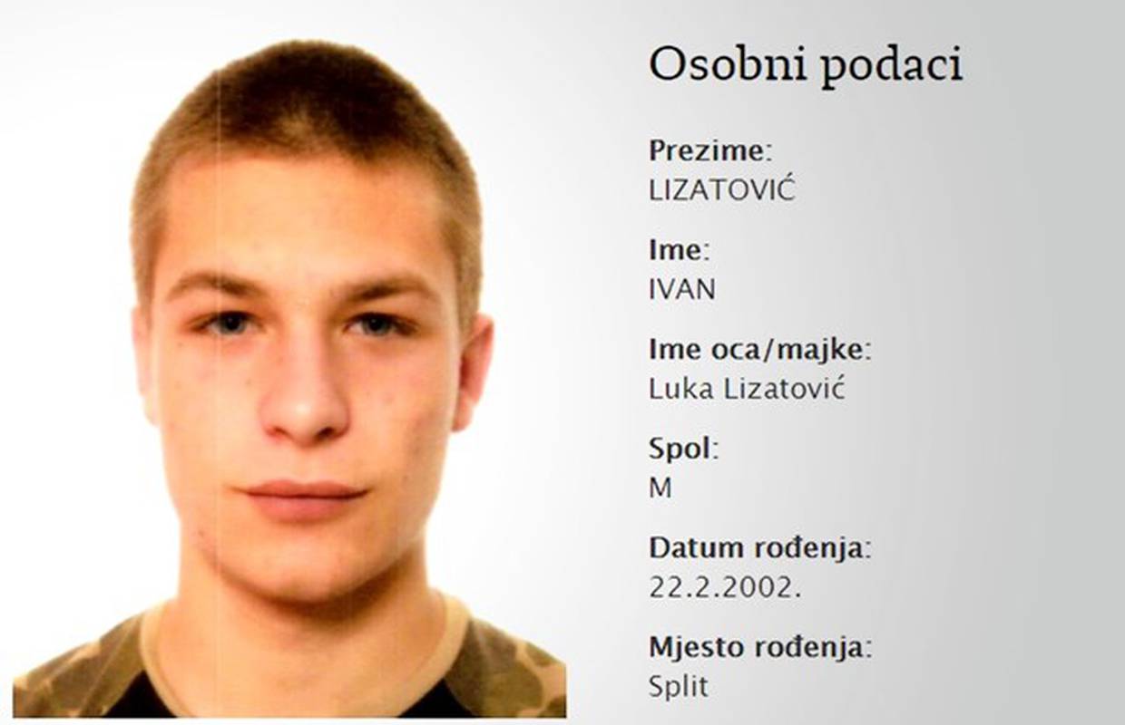 Nestao 18-godišnjak iz okolice Splita - jeste li ga vidjeli?