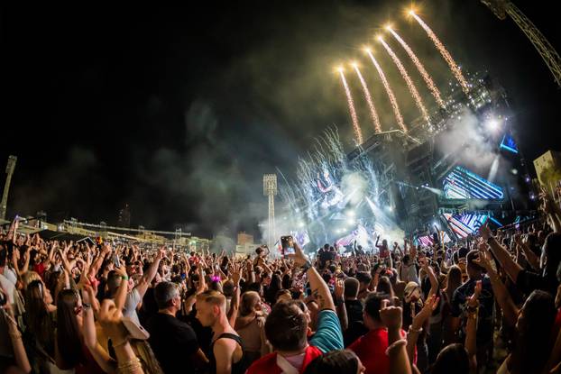 Split - Treca Vecer Ultra Festivala. Vatromet.