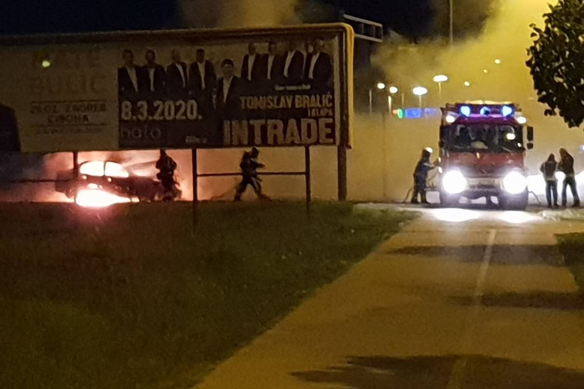 Zapalio se auto na Jankomiru: 'Cijela ulica je bila zadimljena'