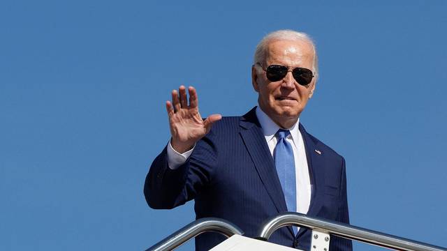 U.S. President Biden departs for New York, from Joint Base Andrews