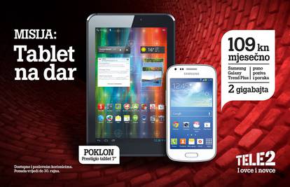 Za 109 kuna: Samsung Galaxy Trend,  a na dar dobijete tablet