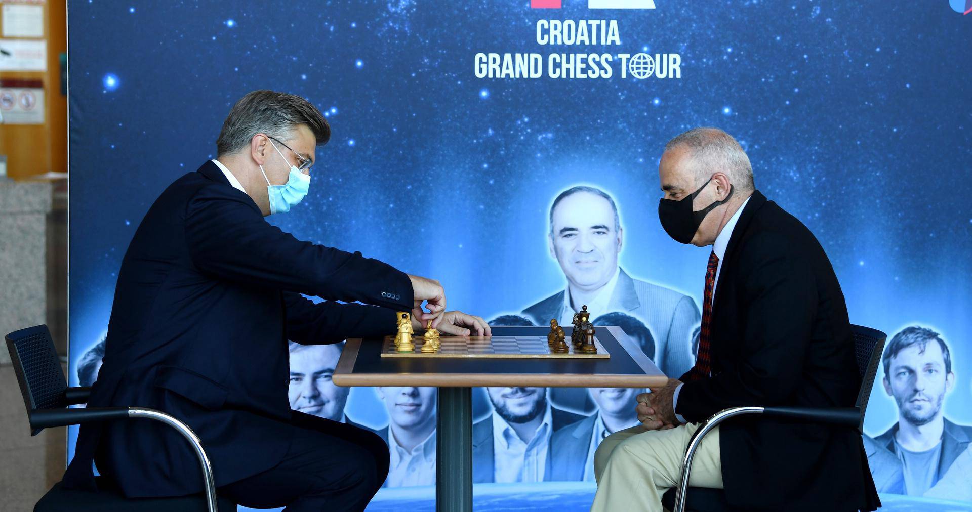 Andrej Plenković u NSK otvorio šahovski turnir Croatia Grand Chess Tour