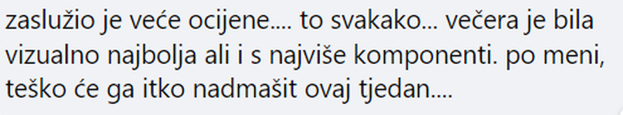 Gledatelji nisu oduševljeni bodovima koje je dobio Davor: 'Najbolja večera, ali loše ocjene'
