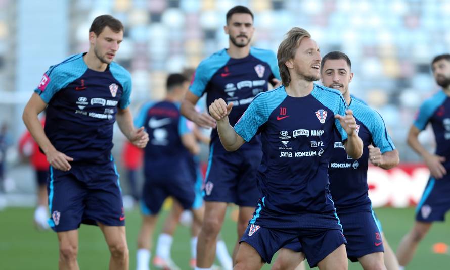 Rijeka: Trening Hrvstake nogometne reprezentacije