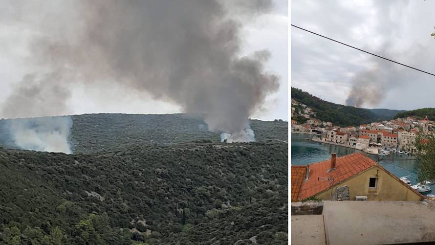 Gori na Braču: 'Grom je puknuo tako jako, cijelo selo se treslo'