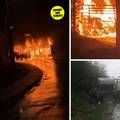 VIDEO Požar progutao kamion kod Vukovara, vozač se spasio