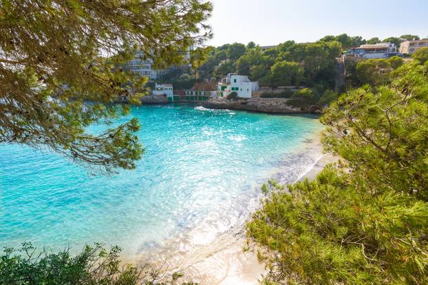 Majorca Cala Santanyi in Mallorca Balearic island
