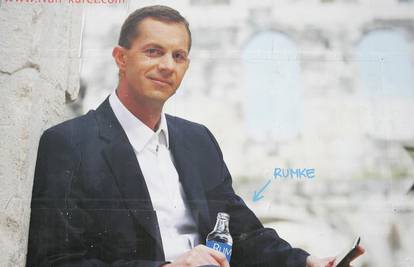 Ivan Kuret na plakatu rabi "Rumke", Željka Keruma