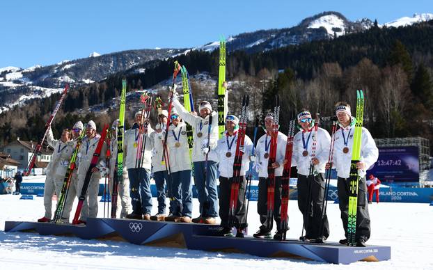 Cross-Country Skiing - Men's 4 x 7.5km Relay Victory Ceremony