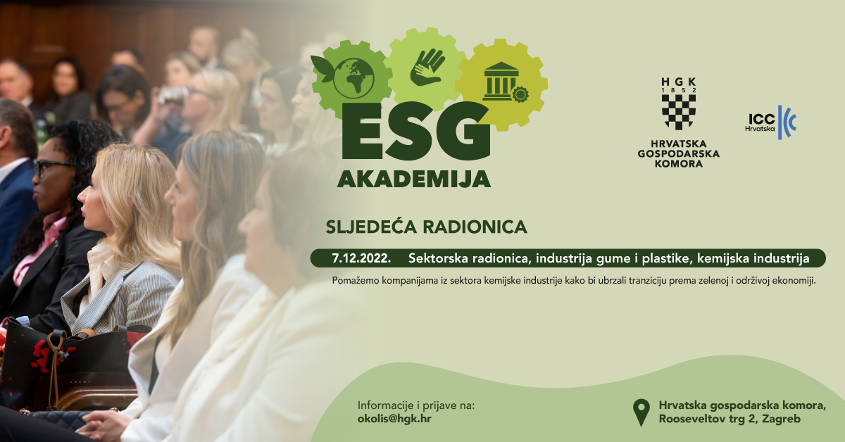 Stručna radionica namijenjena tvrtkama iz kemijske industrije na ESG Akademiji HGK