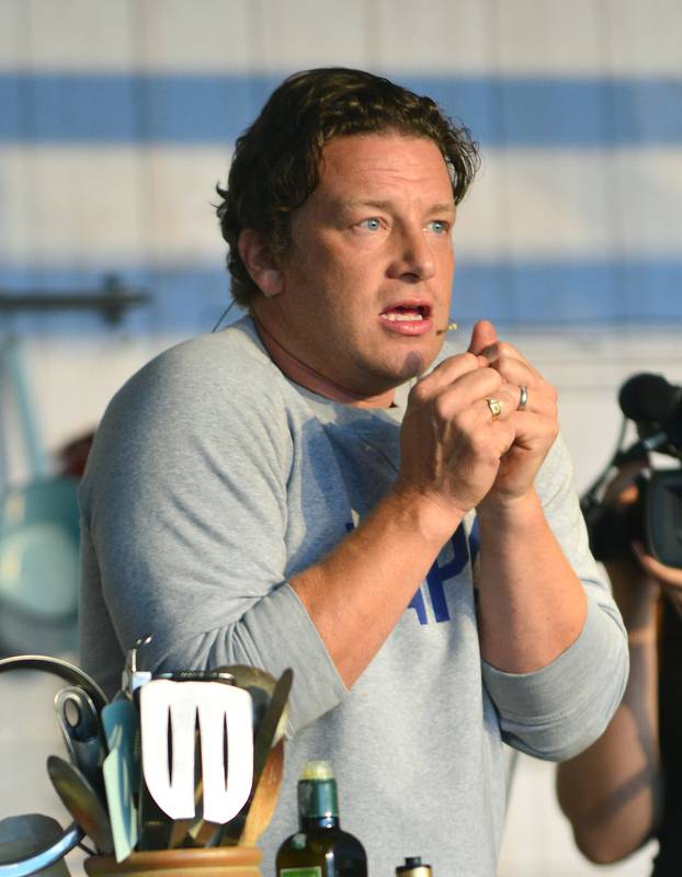 Jamie Oliver at the  big  Feastival 2016