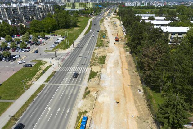 Zagreb: Radovi u Sarajevskoj snimljeni iz zraka