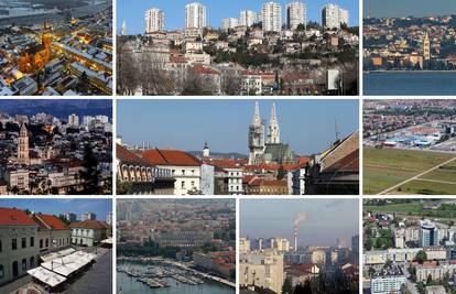 Ovo je sad 10 najvećih gradova u Hrvatskoj po broju stanovnika