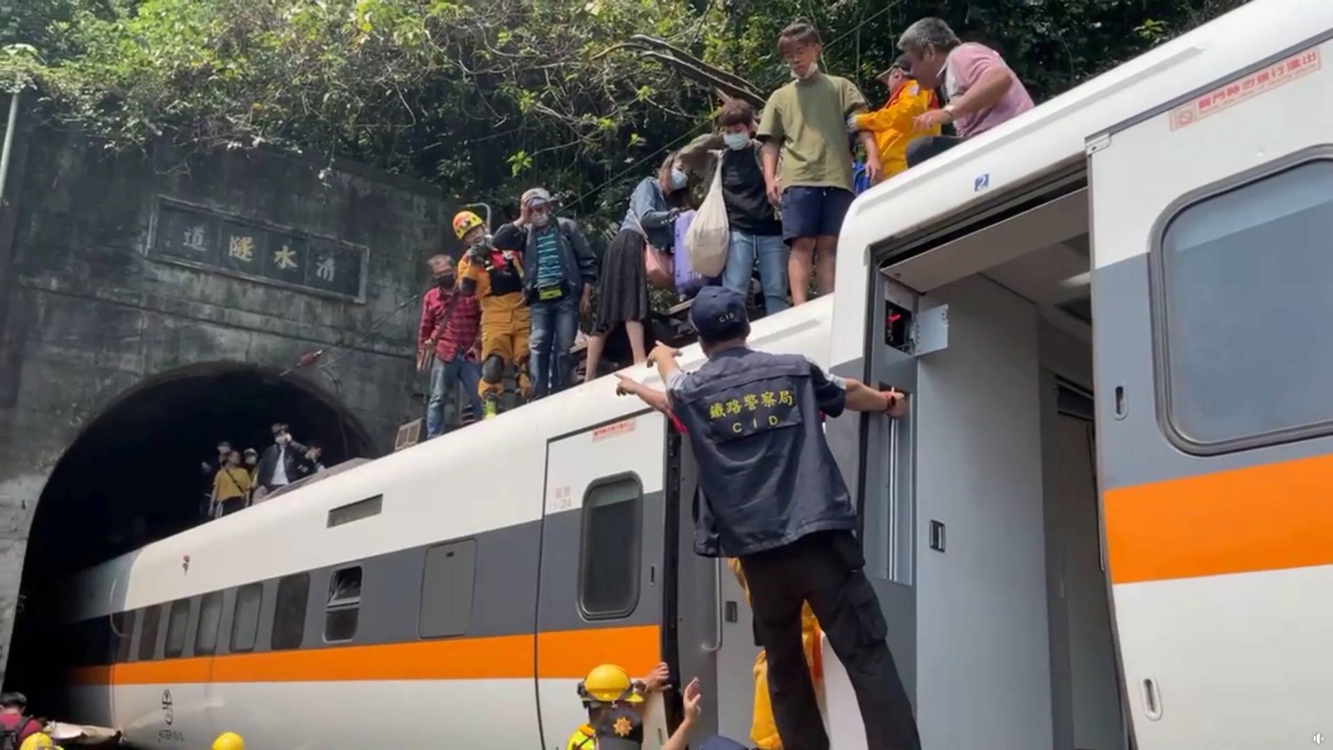 Train derailment in eastern Taiwan